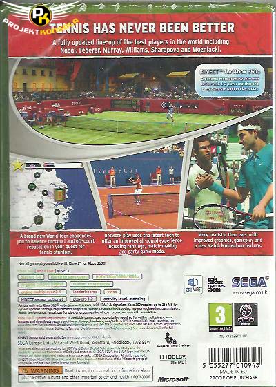 Virtua Tennis 4 XBOX 360 sklep najtańsze gry na konsole virtuatennis4Xbox360